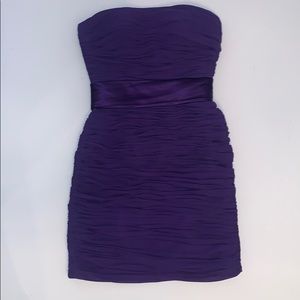 Bill Levkoff Plum Evening Dress